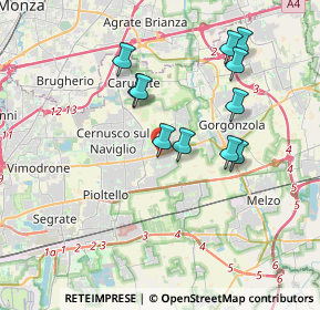 Mappa Strada Padana Superiore, 20051 Cassina de' Pecchi MI (3.36455)