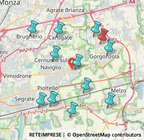 Mappa Strada Padana Superiore, 20051 Cassina de' Pecchi MI (4.01417)