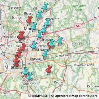 Mappa Strada Padana Superiore, 20051 Cassina de' Pecchi MI (9.018)