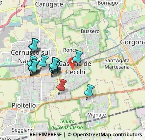 Mappa Strada Padana Superiore, 20051 Cassina de' Pecchi MI (1.698)