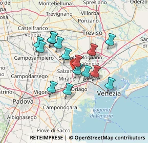 Mappa Via Cavino, 30030 Martellago VE, Italia (11.01667)