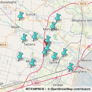 Mappa Via Cavino, 30030 Martellago VE, Italia (3.76846)