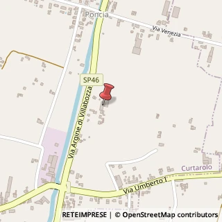 Mappa Via Argine di Villabozza, 28, 35010 Curtarolo, Padova (Veneto)