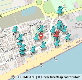 Mappa Piazza Torino, 30016 Jesolo VE, Italia (0.233)