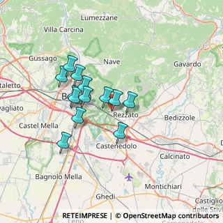 Mappa Via Pietro Cossa, 25135 Brescia BS, Italia (5.53462)