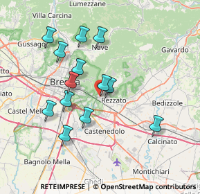 Mappa Via Pietro Cossa, 25100 Brescia BS, Italia (6.70154)