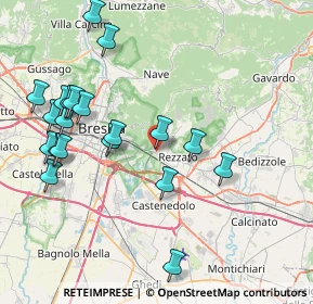 Mappa Via Pietro Cossa, 25100 Brescia BS, Italia (8.806)