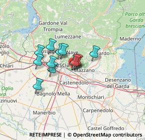 Mappa Via Pietro Cossa, 25100 Brescia BS, Italia (8.9725)