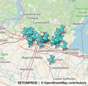 Mappa Via Pietro Cossa, 25100 Brescia BS, Italia (8.7945)