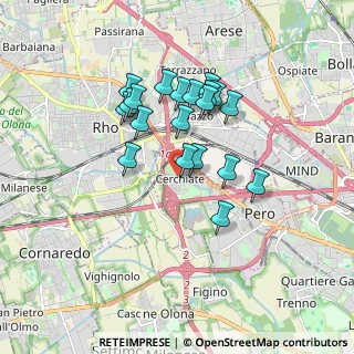 Mappa Via Felice Cavallotti, 20016 Pero MI, Italia (1.4695)