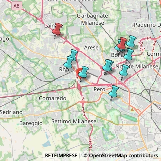 Mappa Via Felice Cavallotti, 20016 Pero MI, Italia (3.71385)