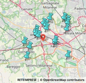 Mappa Via Felice Cavallotti, 20016 Pero MI, Italia (3.16611)
