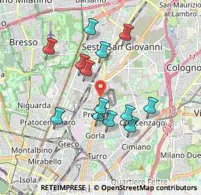 Mappa Via Euclide, 20128 Milano MI, Italia (1.62615)