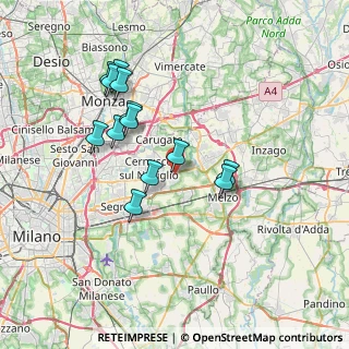 Mappa Via Venezia, 20060 Cassina De' Pecchi MI, Italia (6.68846)