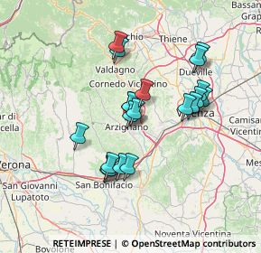 Mappa Via Almerigo da Schio, 36071 Arzignano VI, Italia (11.9705)