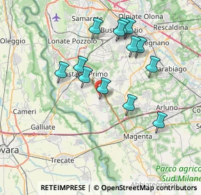 Mappa Via IV Novembre, 20012 Cuggiono MI, Italia (6.95615)