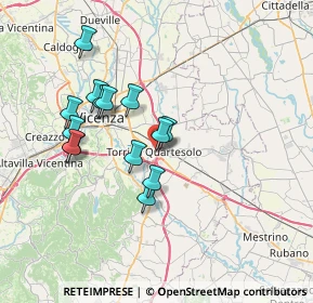 Mappa Via Venezia, 36040 Torri di Quartesolo VI, Italia (6.24429)