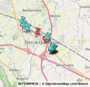Mappa Via Venezia, 36040 Torri di Quartesolo VI, Italia (1.26077)