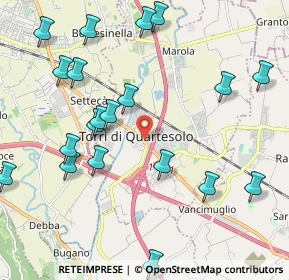 Mappa Via Venezia, 36040 Torri di Quartesolo VI, Italia (2.436)
