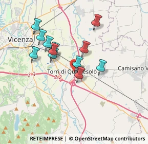 Mappa Via Venezia, 36040 Torri di Quartesolo VI, Italia (3.08333)