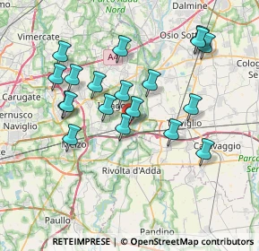 Mappa Via Frati della Mensa, 20062 Cassano d'Adda MI, Italia (7.08684)