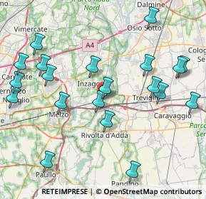 Mappa Via Frati della Mensa, 20062 Cassano d'Adda MI, Italia (9.4615)