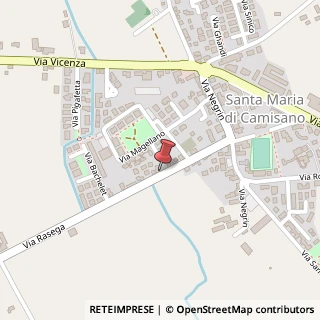 Mappa Via Rasega, 37, 36043 Camisano Vicentino, Vicenza (Veneto)