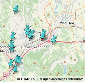 Mappa Via Isonzo, 36077 Altavilla Vicentina VI, Italia (4.50467)