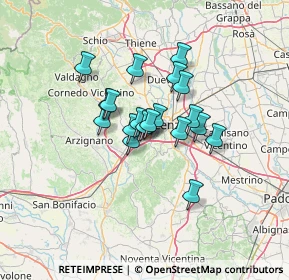 Mappa Via Isonzo, 36077 Altavilla Vicentina VI, Italia (8.97947)