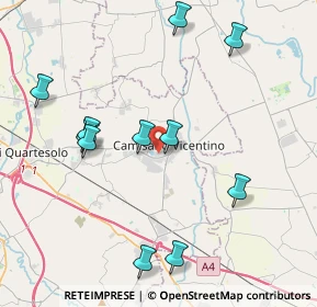 Mappa Via Brigata Orobica, 36043 Camisano Vicentino VI, Italia (4.29455)