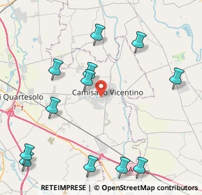 Mappa Via Brigata Orobica, 36043 Camisano Vicentino VI, Italia (5.05833)