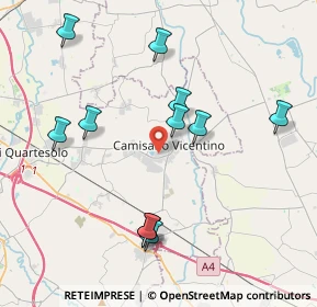 Mappa Via Brigata Orobica, 36043 Camisano Vicentino VI, Italia (4.05182)