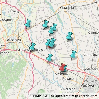 Mappa Via Brigata Orobica, 36043 Camisano Vicentino VI, Italia (5.97438)