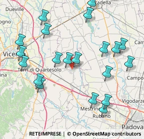 Mappa Via Brigata Orobica, 36043 Camisano Vicentino VI, Italia (9.0835)