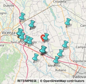 Mappa Via Brigata Orobica, 36043 Camisano Vicentino VI, Italia (7.07412)