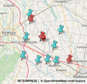 Mappa Via Brigata Orobica, 36043 Camisano Vicentino VI, Italia (7.1125)