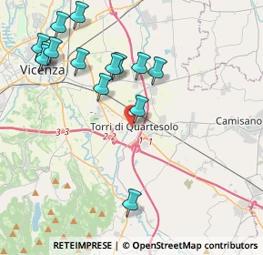 Mappa Via Treviso, 36040 Torri di Quartesolo VI, Italia (4.47643)