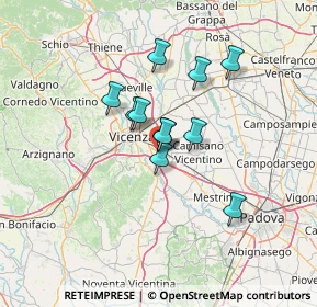 Mappa Via Treviso, 36040 Torri di Quartesolo VI, Italia (9.56273)