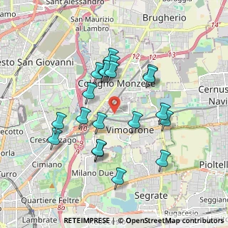 Mappa Viale Martesana n°173 Pal. A, 20090 Vimodrone MI, Italia (1.705)