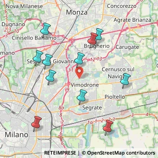 Mappa Viale Martesana n°173 Pal. A, 20090 Vimodrone MI, Italia (4.45818)