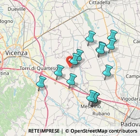 Mappa Via Cobbe Padre Valeriano, 36043 Camisano Vicentino VI, Italia (7.012)
