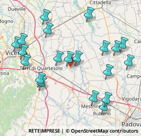 Mappa Via Cobbe Padre Valeriano, 36043 Camisano Vicentino VI, Italia (9.061)