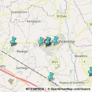 Mappa Via Padre Aurelio Menin, 36043 Camisano Vicentino VI, Italia (2.36636)