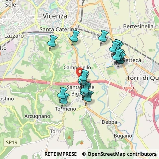 Mappa SS N. 247 della Riviera Berica, 36100 Vicenza VI, Italia (1.6505)
