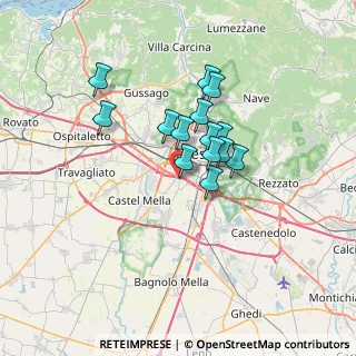 Mappa Via Prima Villaggio Sereno, 25125 Brescia BS, Italia (4.86929)