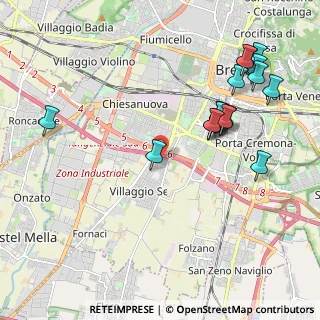 Mappa Via Prima Villaggio Sereno, 25125 Brescia BS, Italia (2.24278)