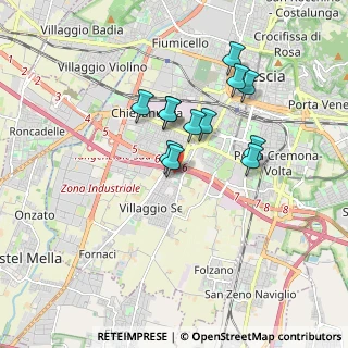 Mappa Via Prima Villaggio Sereno, 25125 Brescia BS, Italia (1.42083)