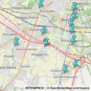 Mappa Via Prima Villaggio Sereno, 25125 Brescia BS, Italia (2.70545)