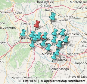 Mappa Via Pomari, 36043 Camisano Vicentino VI, Italia (10.5715)