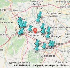 Mappa Via Pomari, 36043 Camisano Vicentino VI, Italia (12.445)